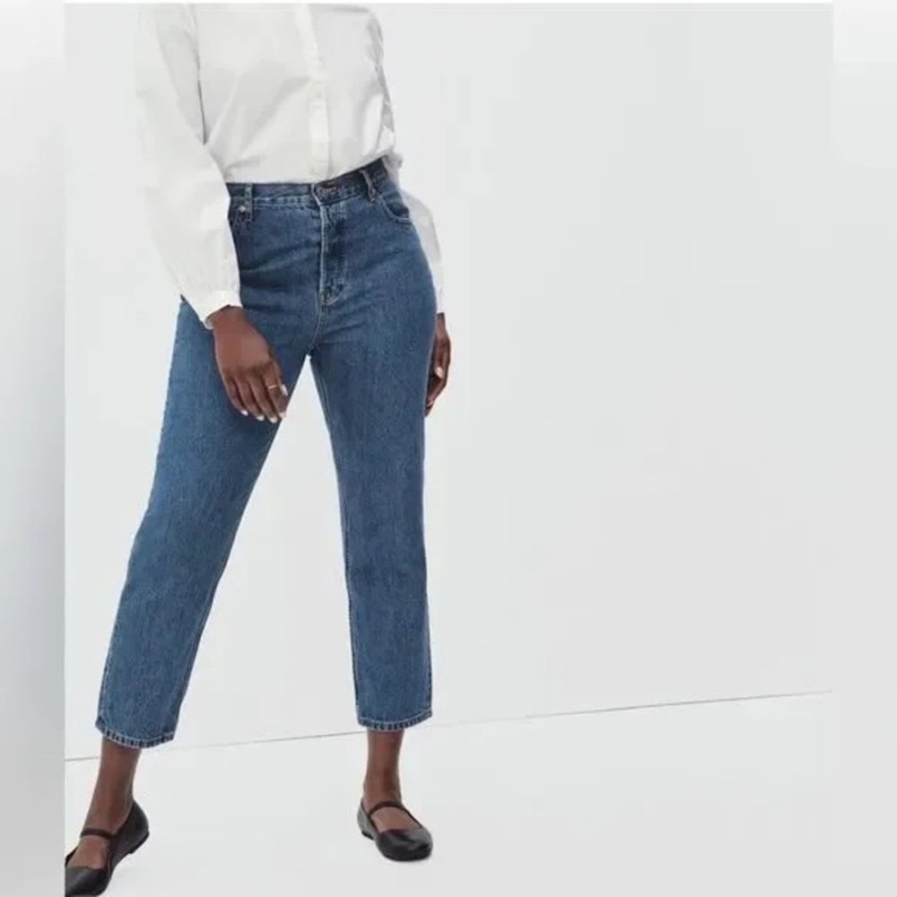 Everlane The Curvy 90's Cheeky Button-fly Organic Cotton Crop Jean Size 32